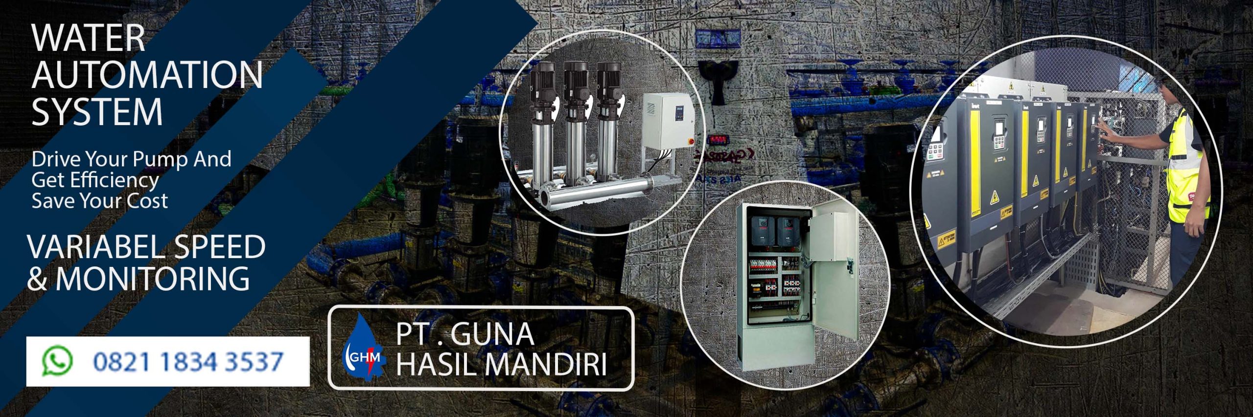 sampul sistem automation control pump pompa grundfos bandung